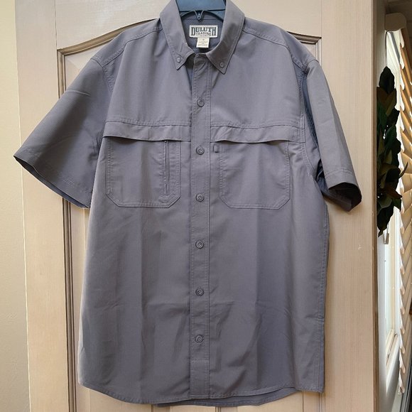 Duluth Trading Short Sleeve Button Down Shirt - Picture 1 of 7